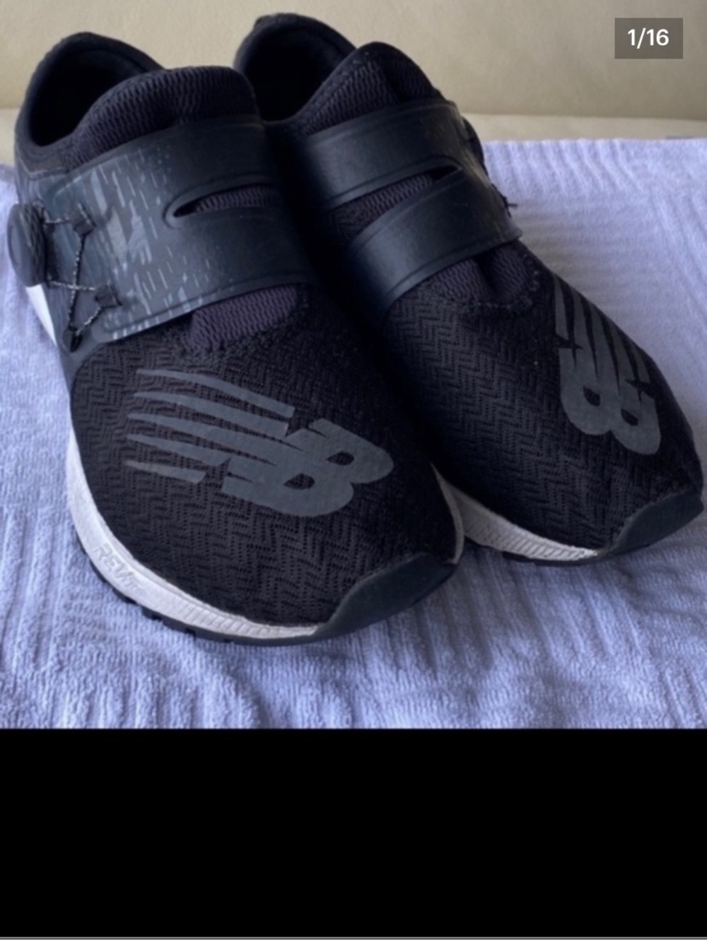 New Balance BOA - no lace running shoes GUC - S. 8 adult or teens